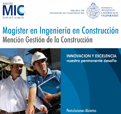 Magíster en Construcción abre las postulaciones para 2018 - Foto 1