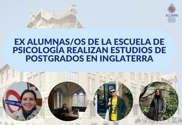 Ex alumnas/os de la Escuela de Psicología realizan estudios de postgrados en Inglaterra