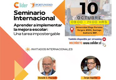 Seminario Internacional “Aprender a implementar la mejora escolar: Una tarea impostergable”