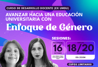 Taller de Docencia Universitaria "Avanzando hacia una educación universitaria con enfoque de género"