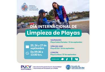 Actividades PUCV por el Día Internacional de Limpieza de Playas