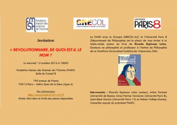 Presentación en París del libro "Hegel y las nuevas lógicas del mundo y del Estado. Como se es revolucionario hoy", de Ricardo Espinoza