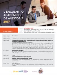 V Encuentro Académico de Auditoria 2017