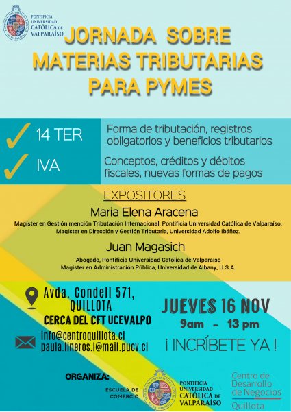 Jornada sobre Materias Tributarias para PYMES