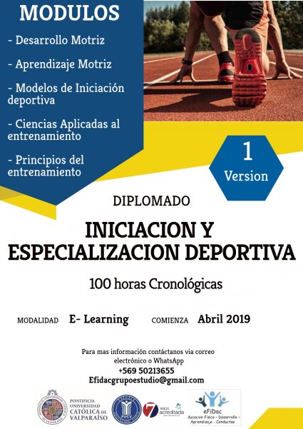 Diplomado en Iniciación y Aprendizaje Deportivo E-Learning