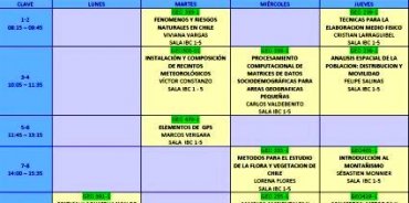 Horario segundo semestre 2018