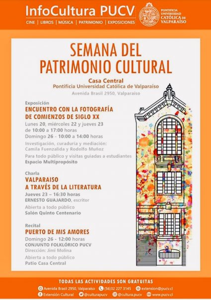 Semana del Patrimonio en la PUCV (20 al 26 de mayo)