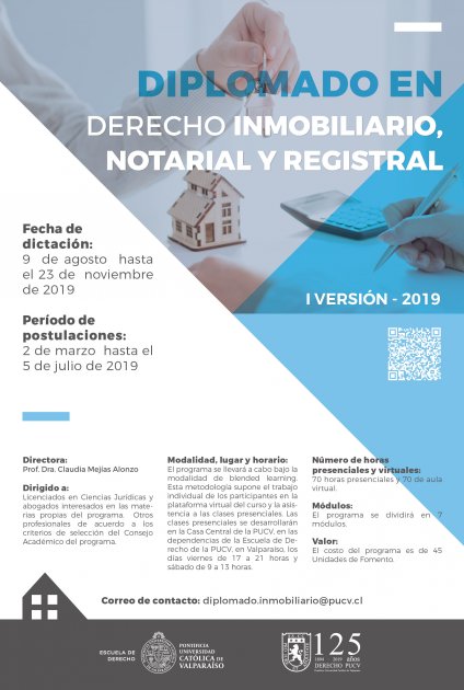 Postulaciones Diplomado en Derecho Inmobiliario, Notarial y Registral