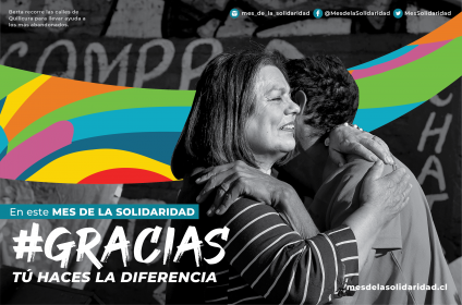 En el mes de la Solidaridad 2019 daremos las #Gracias a quienes creen en un mundo mejor