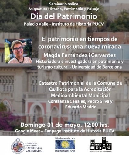 Instituto de Historia PUCV celebra Día del Patrimonio con Videoconferencia