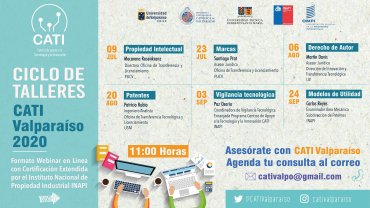 Vuelven los Jueves de Propiedad Intelectual a la región de Valparaíso