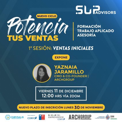 SupAdvisors de Incubadora Chrysalis "Potencia tus ventas"