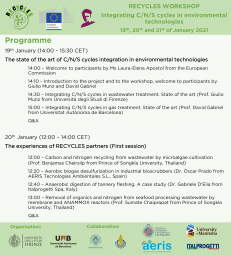 RECYCLES Workshop: Integrating carbon, nitrogen and sulphur cycles into innovative environmental technologies