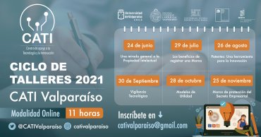 CATI Valparaíso lanza ciclo de talleres online gratuitos sobre Propiedad Intelectual