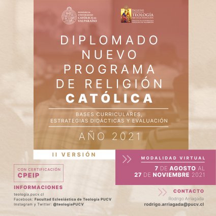 Abiertas inscripciones para Diplomado Nuevo Programa de Religión Católica, con certificación CPEIP