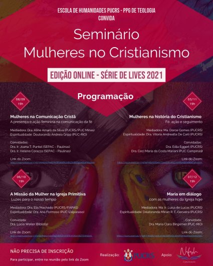 Dra. Ana María Formoso, mcr, participará en seminario sobre mujeres y cristianismo en Brasil