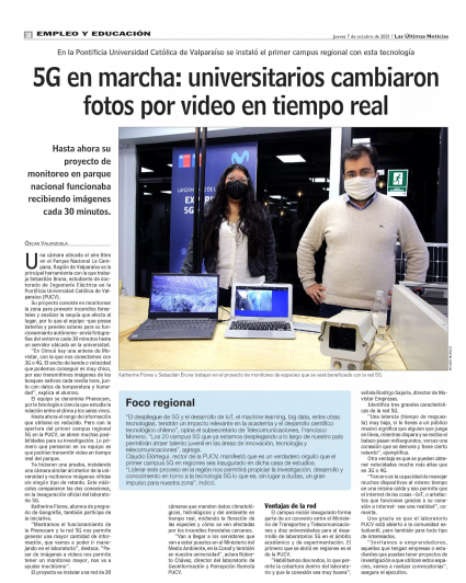 LabGRS participa de campus 5G regional en la PUCV