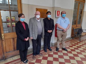 Seminarista de la diócesis de San Bernardo rinde su examen de grado de Bachiller Canónico en Teología