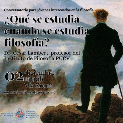 Instituto de Filosofía PUCV realizará conversatorio para presentar las carreras de Pedagogía y Licenciatura en Filosofía