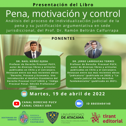 Presentación del libro "Pena, motivación y control"