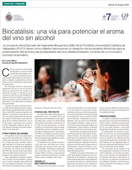 Biocatálisis: una vía para potenciar el aroma del vino sin alcohol