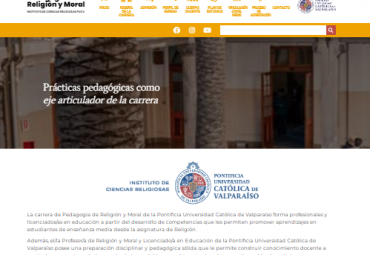 Pedagogía de Religión y Moral PUCV presenta su nuevo sitio web