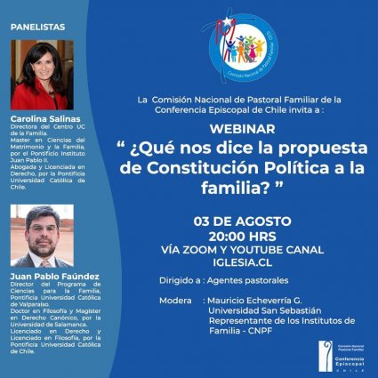 Dr. Juan Pablo Faúndez participará en webinar sobre Familia y Constitución