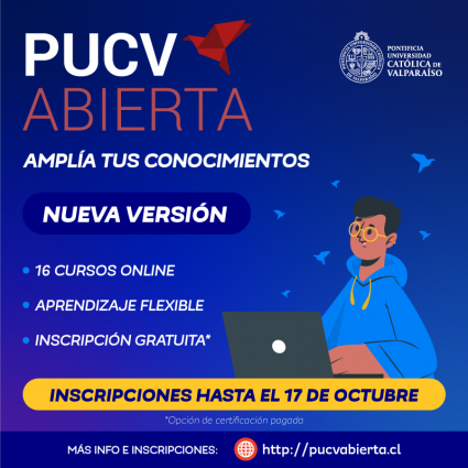 Virtuales y gratuitos: Abiertas inscripciones para cursos del ICR PUCV en modalidad Aula Abierta