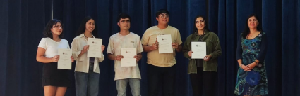 Estudiantes de Geografía son reconocidos con Premio Regional al Ingreso Destacado, al Ingreso Destacado y a la Excelencia Académica