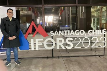 Profesor Ramiro Saltos participó en IFORS 2023